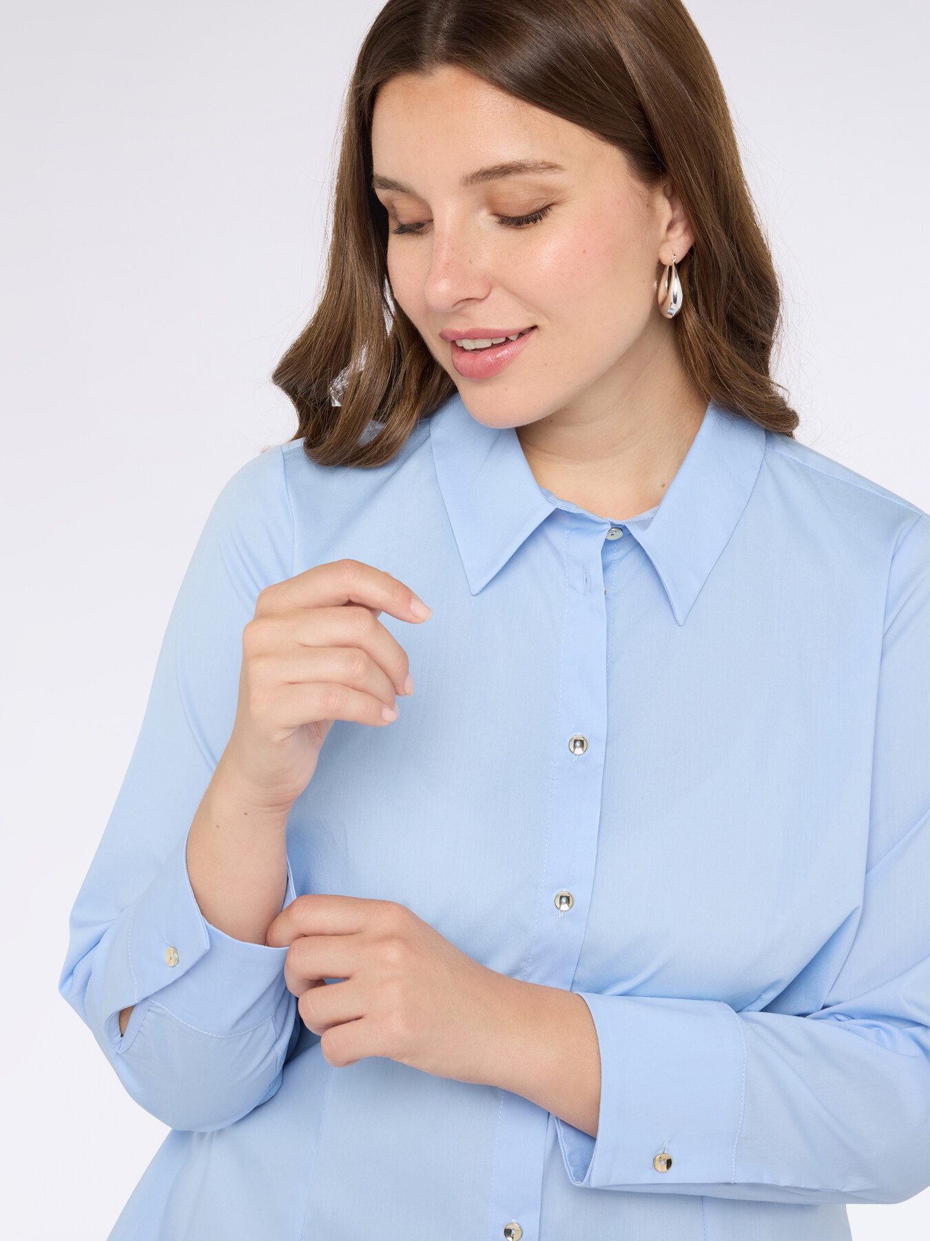 Stretch cotton shirt image number 3