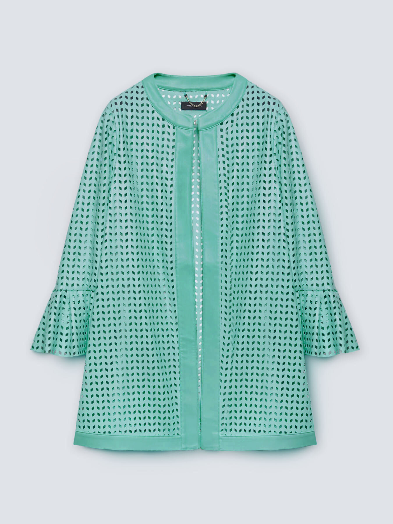 Long openwork jacket image number 4