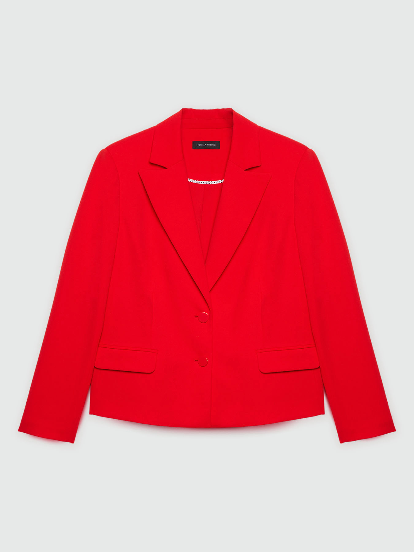 Cropped blazer in stretch fabric image number 5