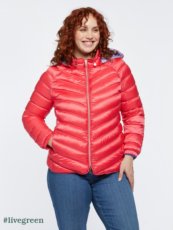 Two-tone Sorona® Aura lightweight down jacket