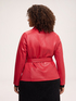 Blazer aus beschichtetem Stoff mit G&uuml;rtel image number 1