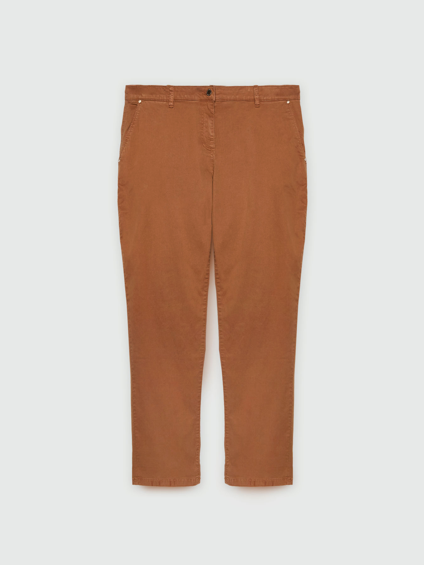 Pantaloni chinos in cotone e TENCEL&trade; image number 5