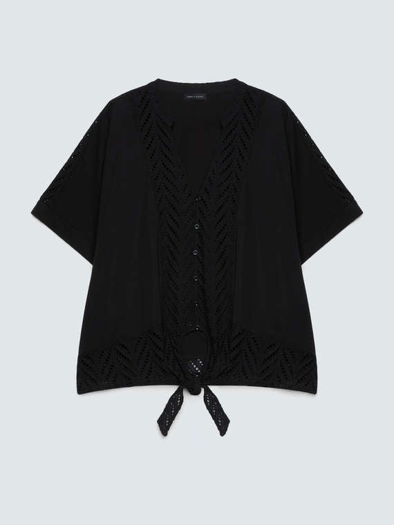 Sangallo blouse with knot
