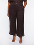 Pantaloni relaxed fit in lino e jersey image number 0