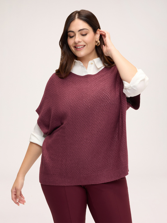 Viscose-blend sweater vest