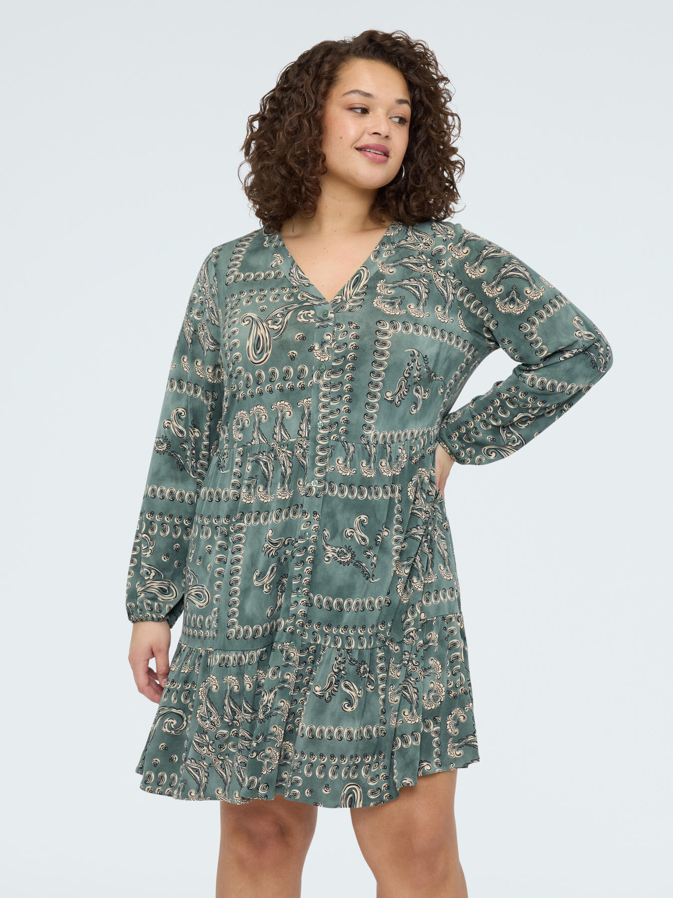 SMILE Kleid mit Paisley-Druck image number 0