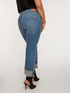 Jeans #livegreen cropped con strappi e risvolto image number 1