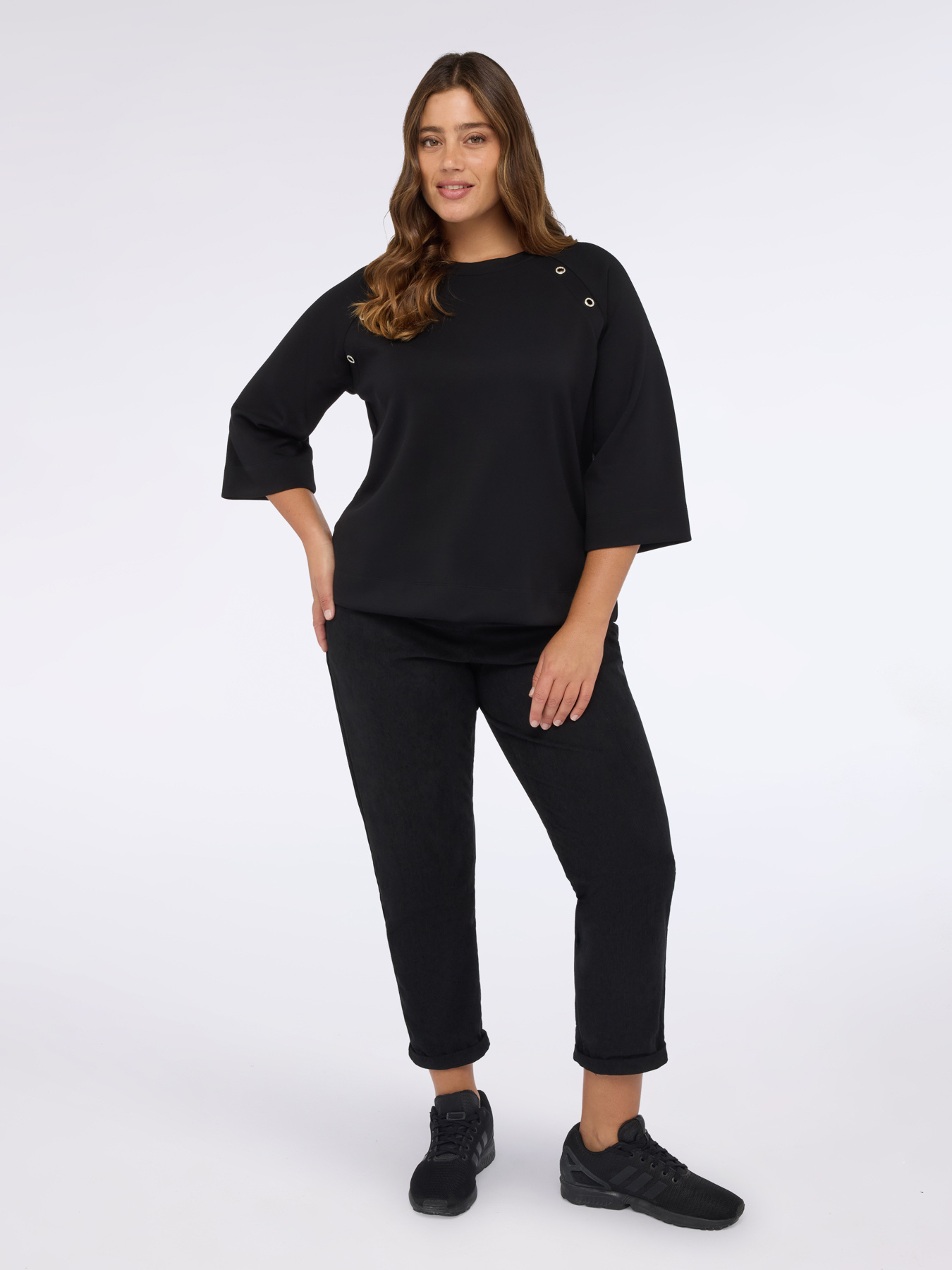 Pantalones Barrel de pana image number 0