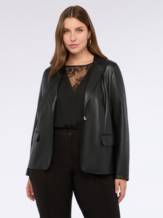 Blazer de tejido revestido