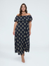 Chill Off-Shoulder Printed Dress image number 3