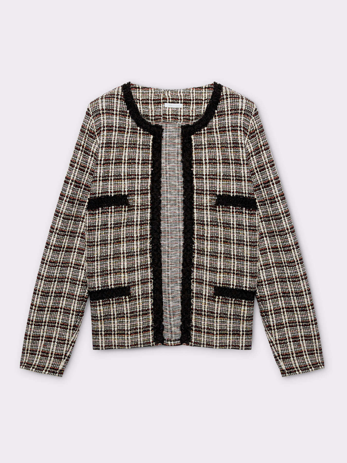 Patterned fabric jacket image number 4