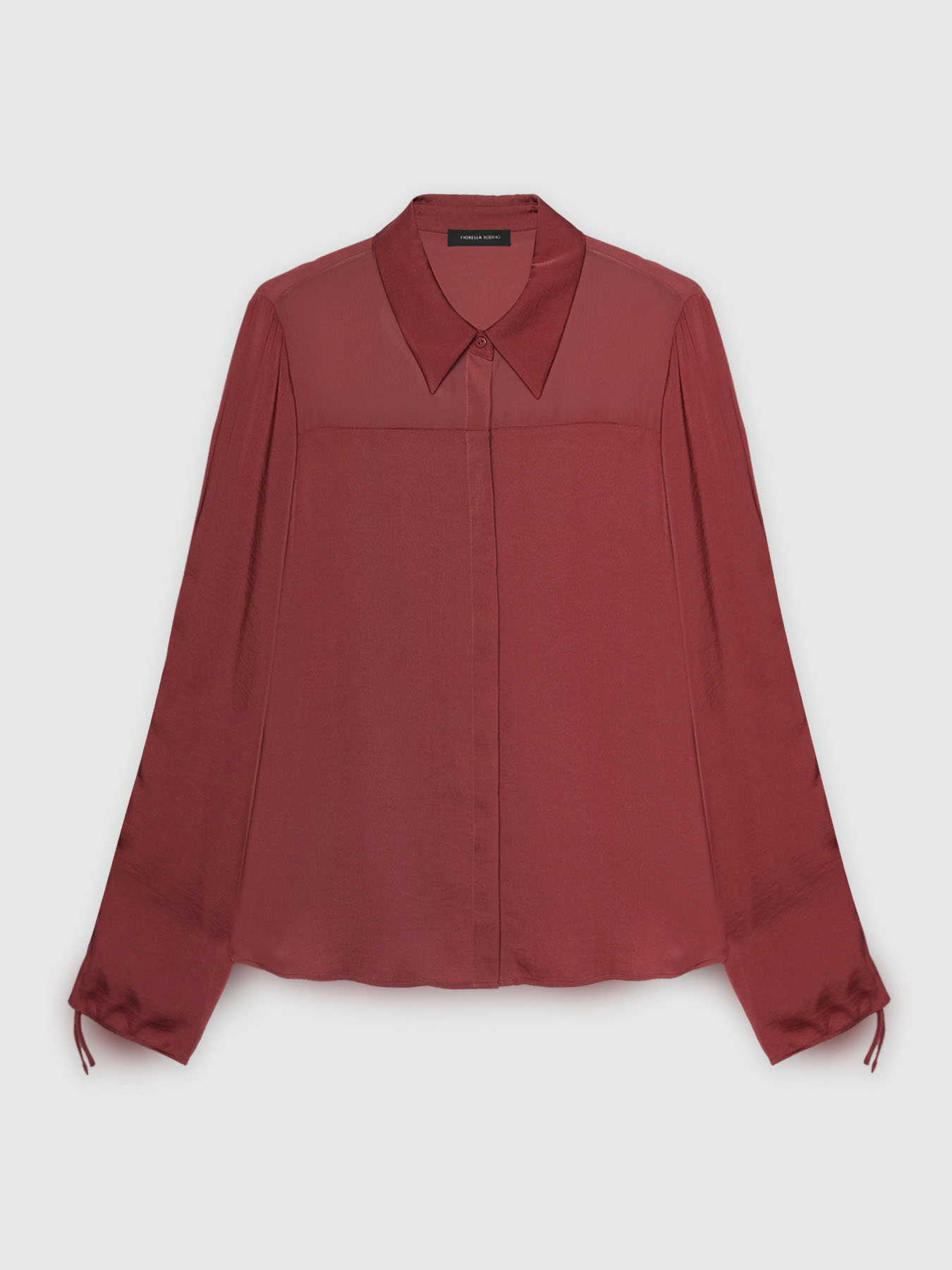 Camicia in raso con lacci da annodare ai polsi image number 5