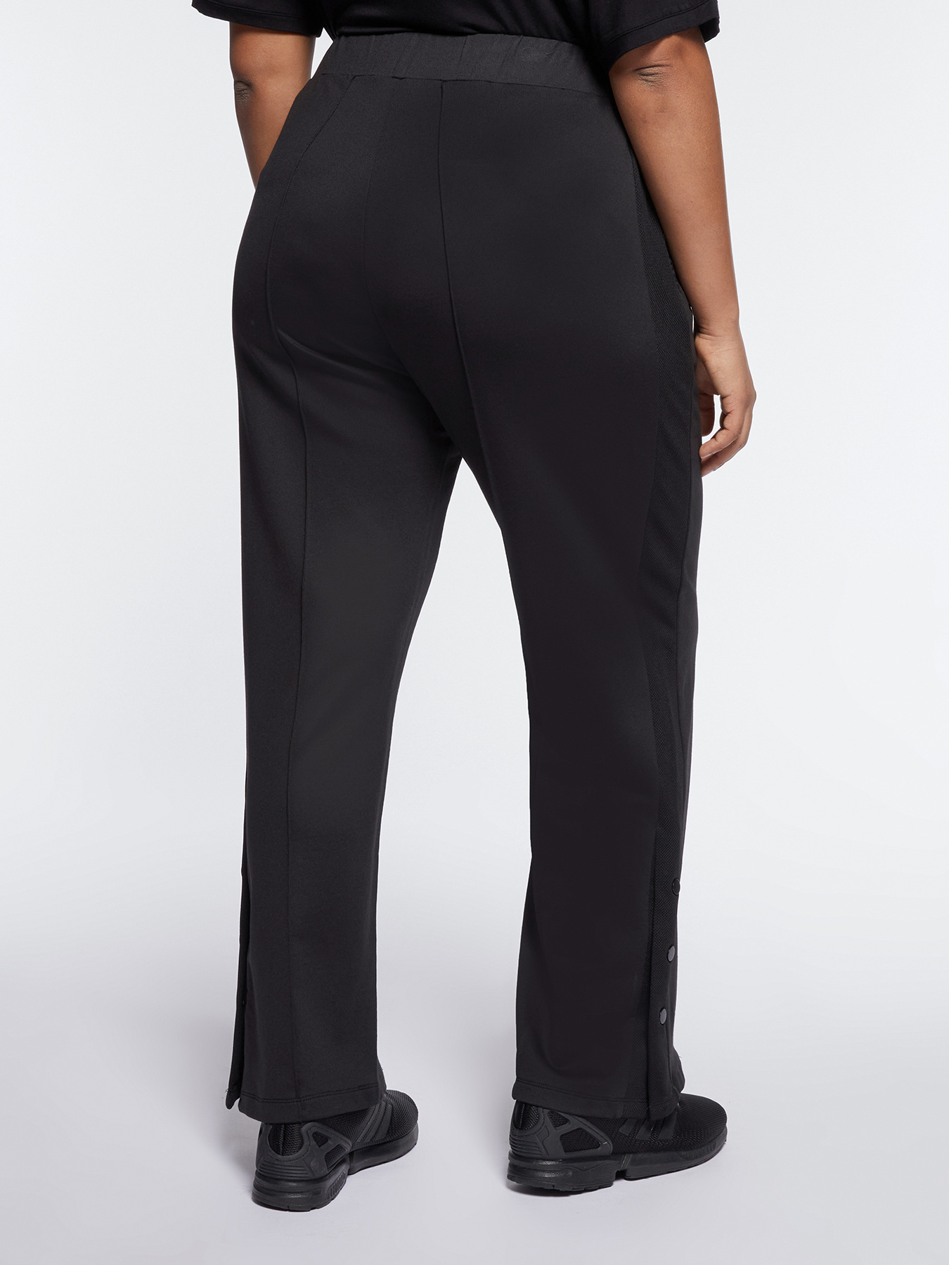 Joggers with mesh tulle inserts image number 1