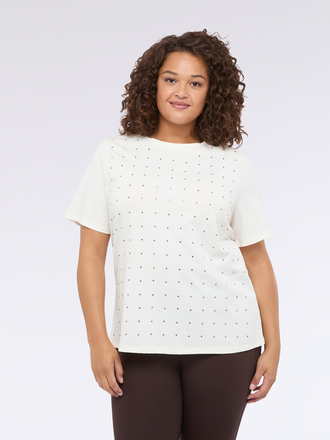 Camiseta de jersey con tachuelas image number 0