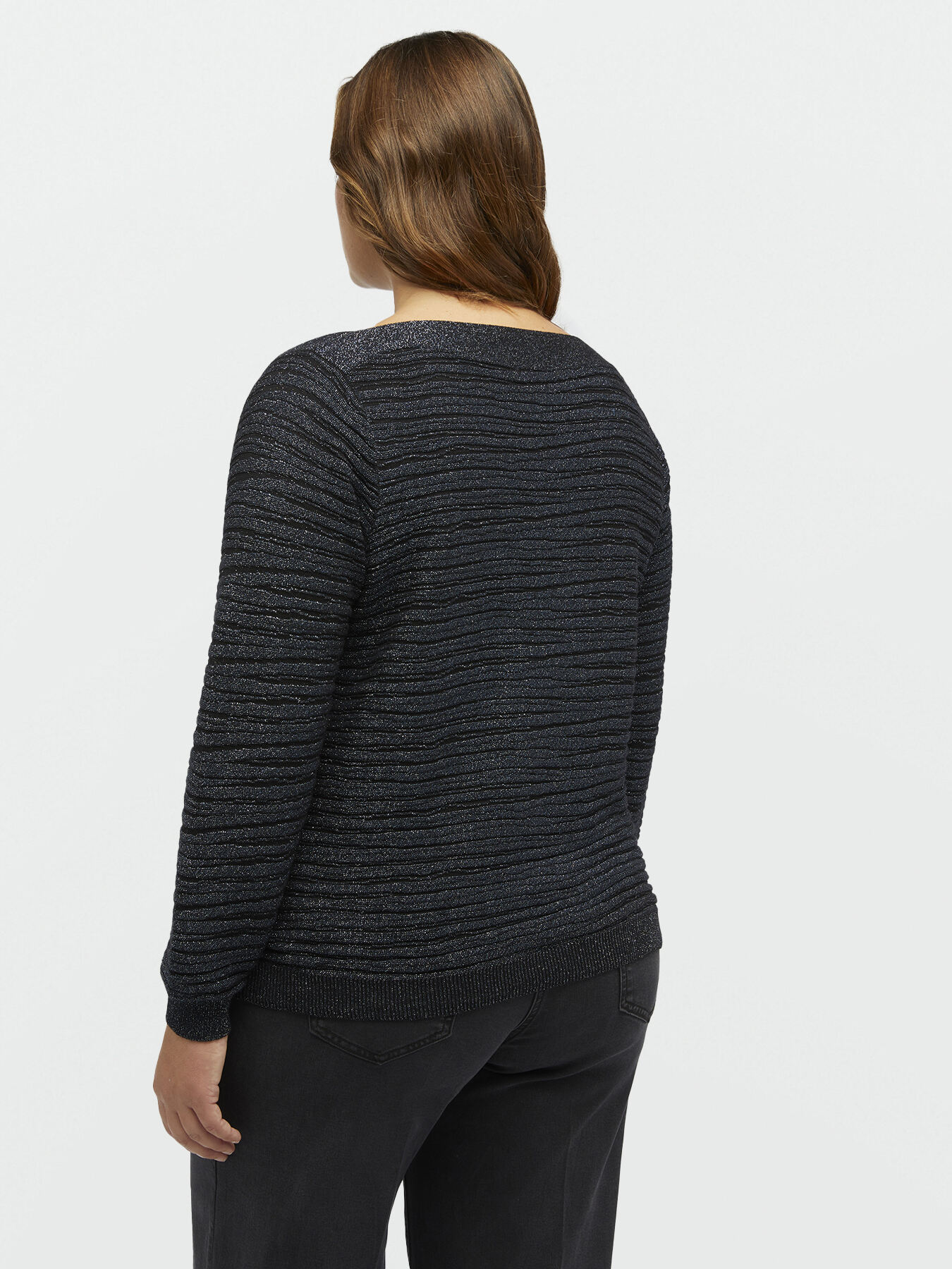 Barr&eacute; ribbed lurex sweater image number 1
