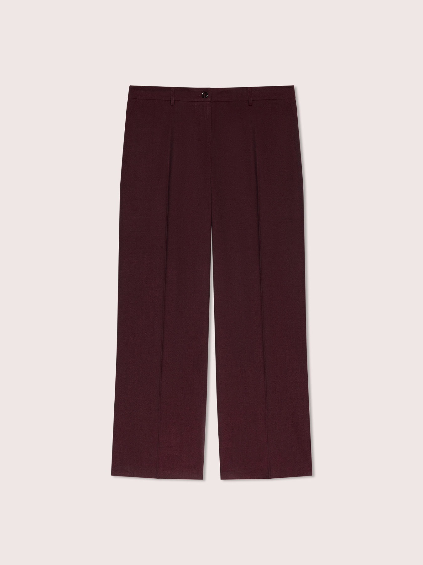 Wide leg trousers with pressed crease image number 4