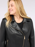 Chaqueta biker con cremallera asim&eacute;trica image number 3