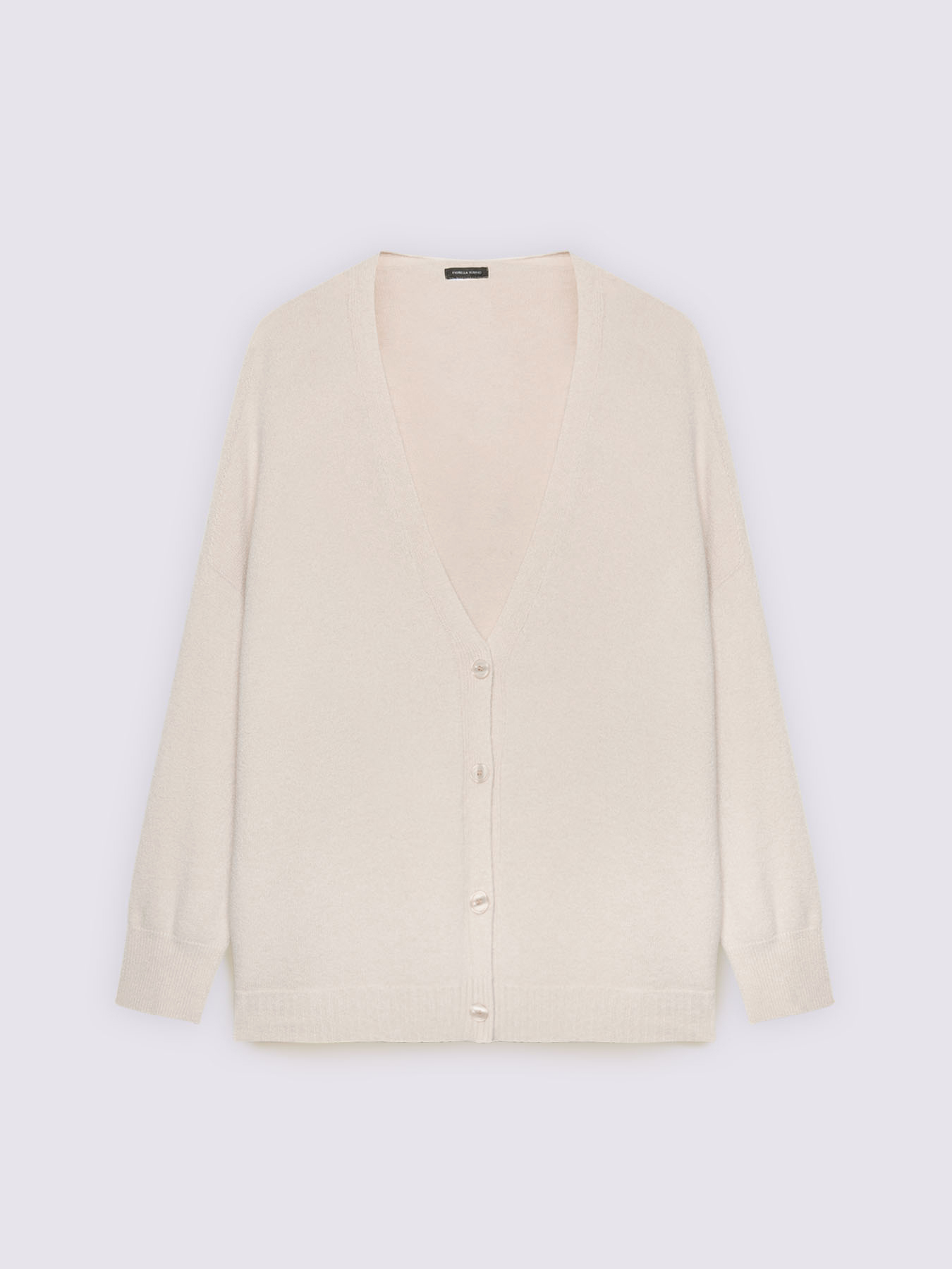 Cardigan in maglia con scollo a V image number 4