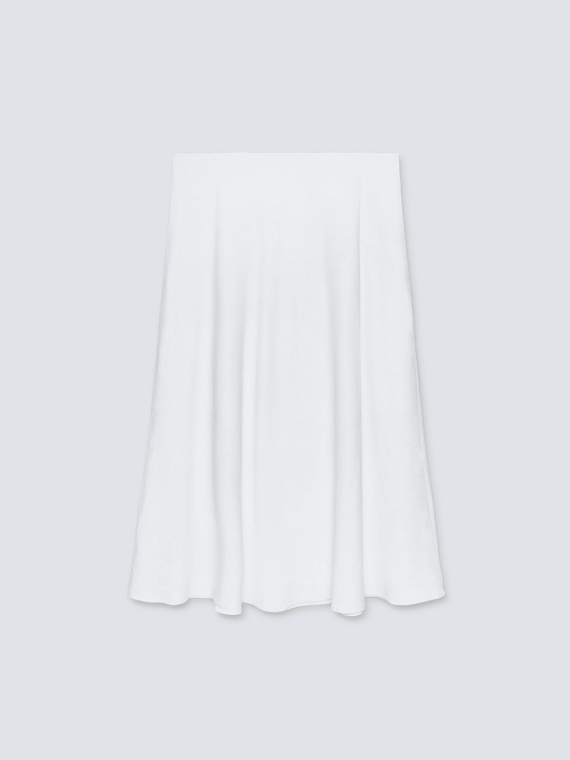 Falda de lino y viscosa