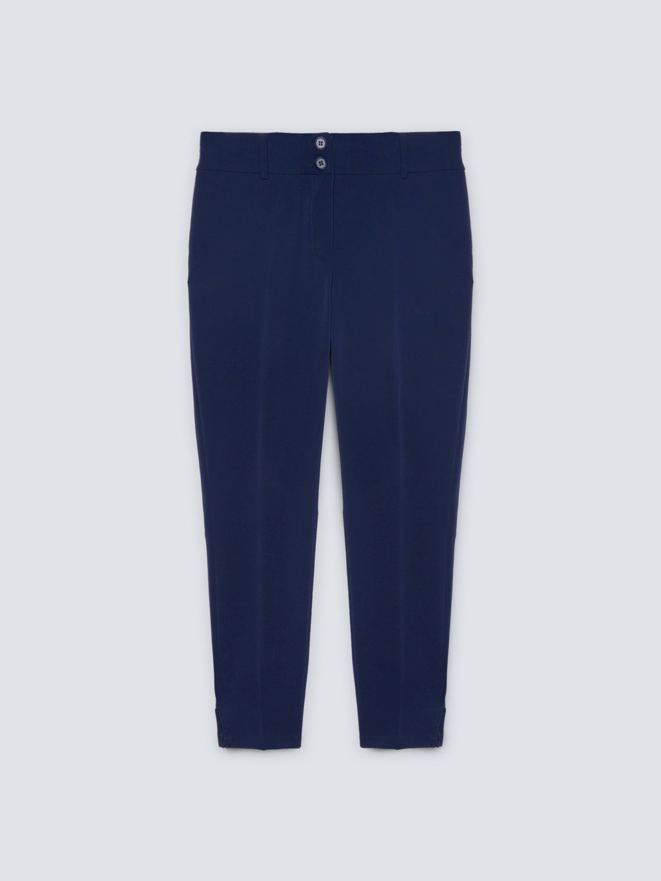 Schmale Hose aus technischem Stoff image number 4