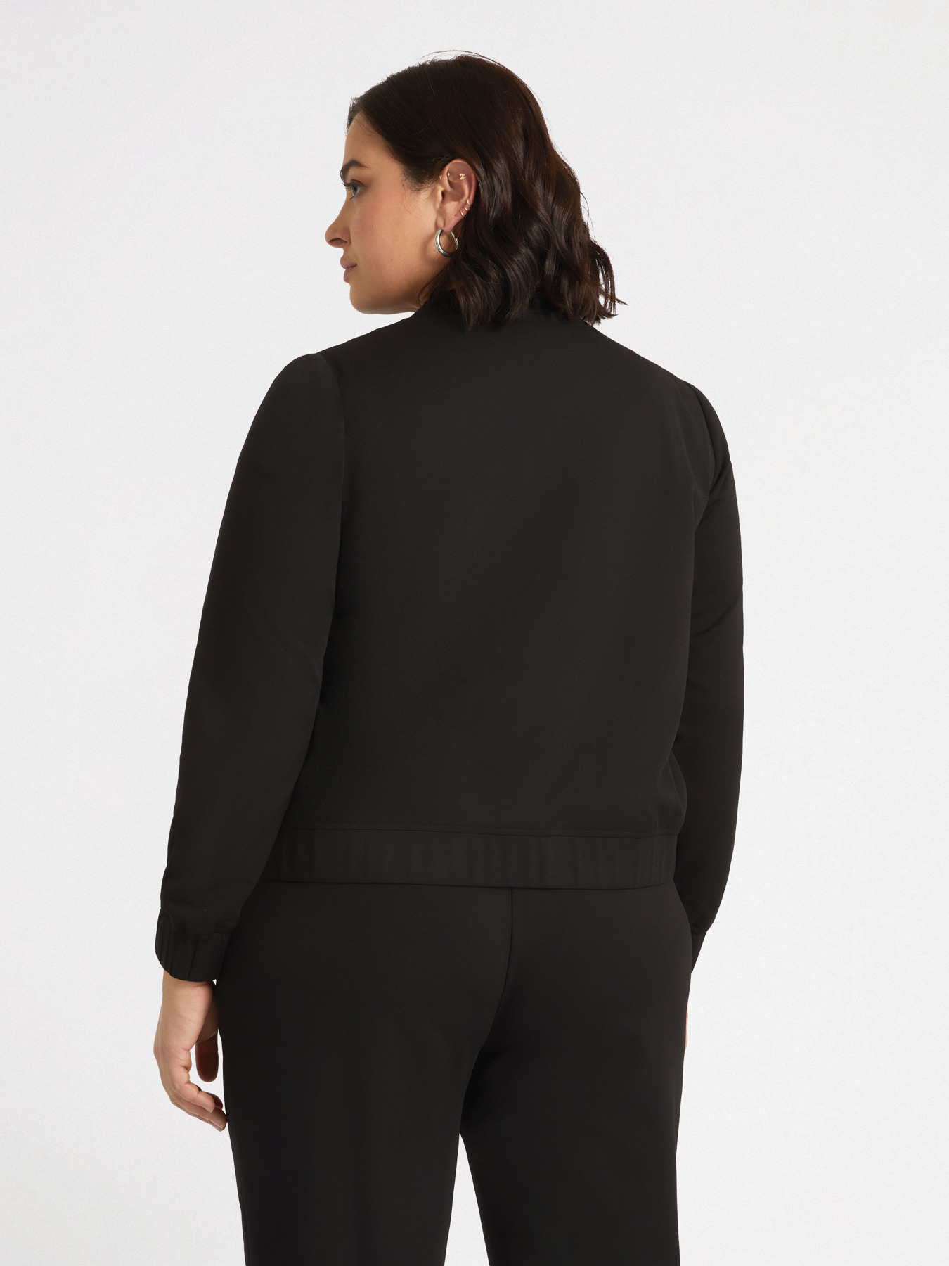 Scuba fabric bomber jacket image number 2