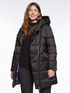 Down jacket with asymmetrical fastening image number 0