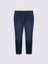 Dark wash denim jeggings image number 4