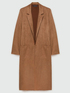 Long soft touch trench coat open in front image number 5