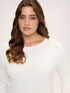 Maglia in misto viscosa con scollo a barchetta image number 3