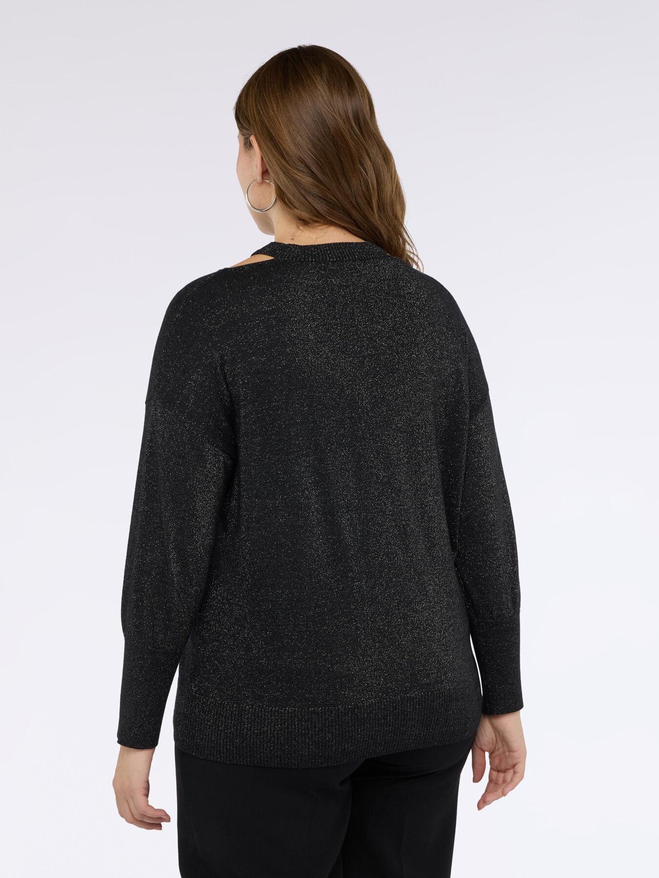 Maglia lurex con dettagli cut out image number 1