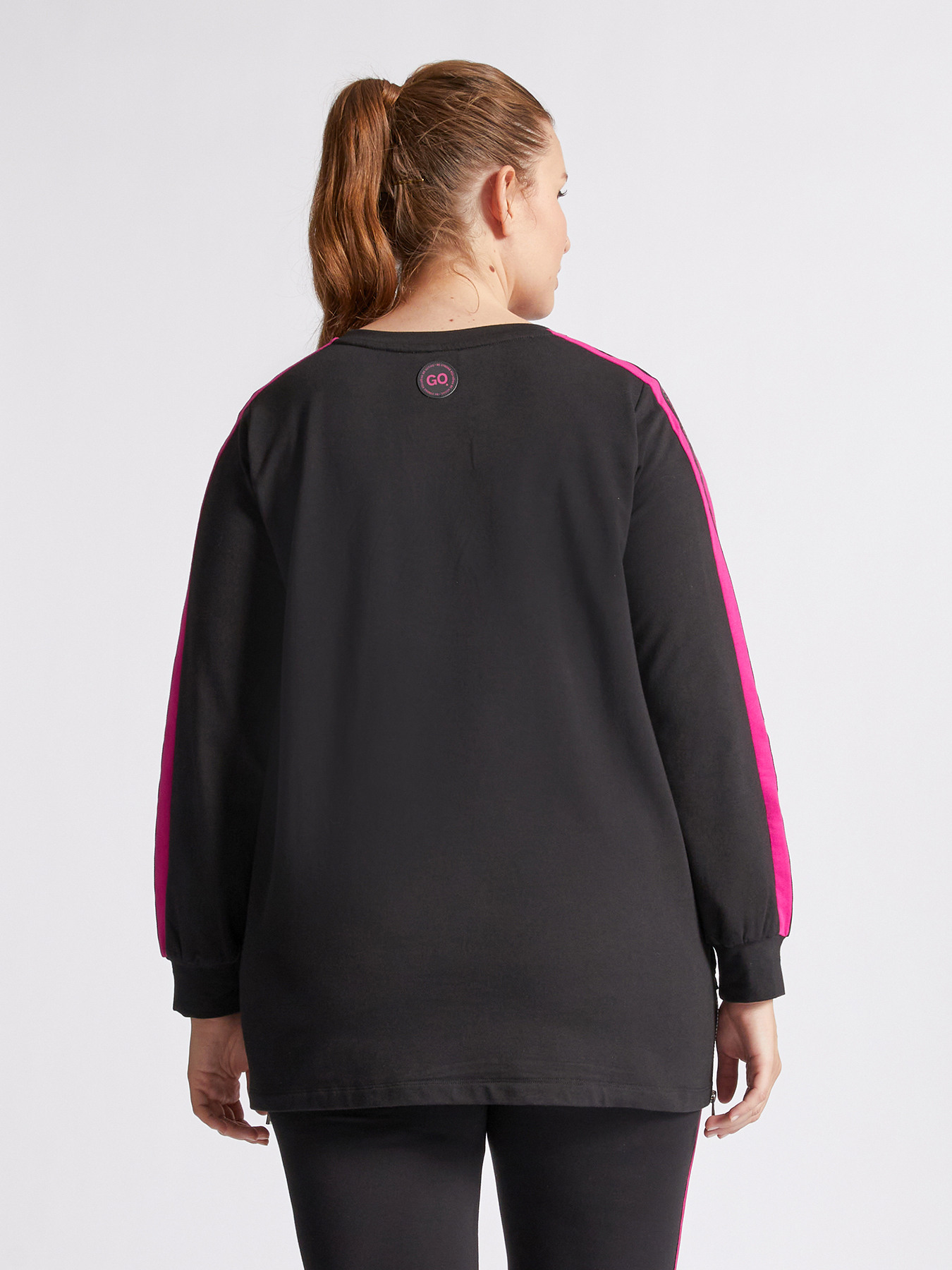 Sweat-shirt oversize &laquo;&nbsp;GO.&nbsp;&raquo; zipp&eacute; image number 1