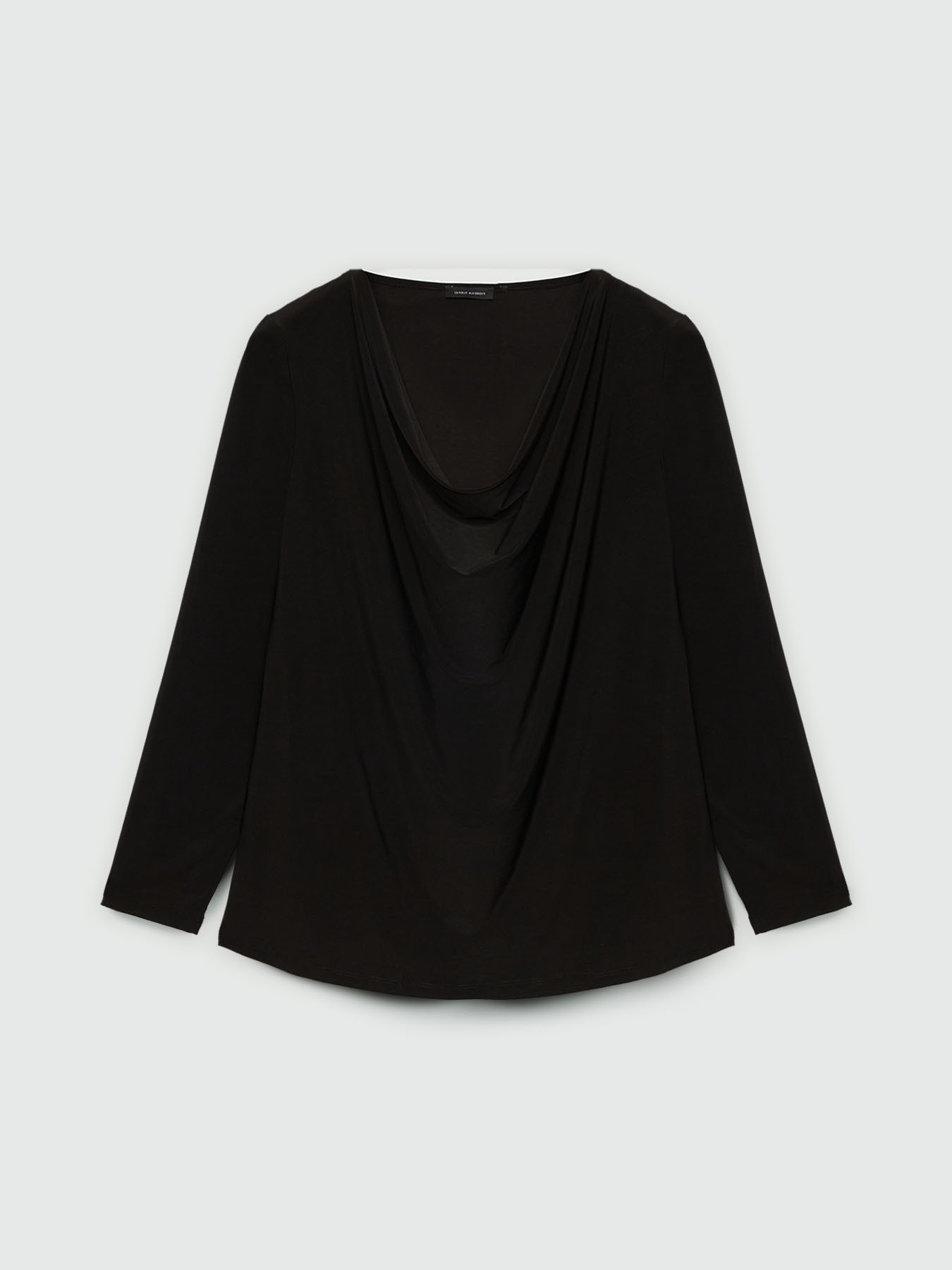 T-shirt with cowl neck image number 4