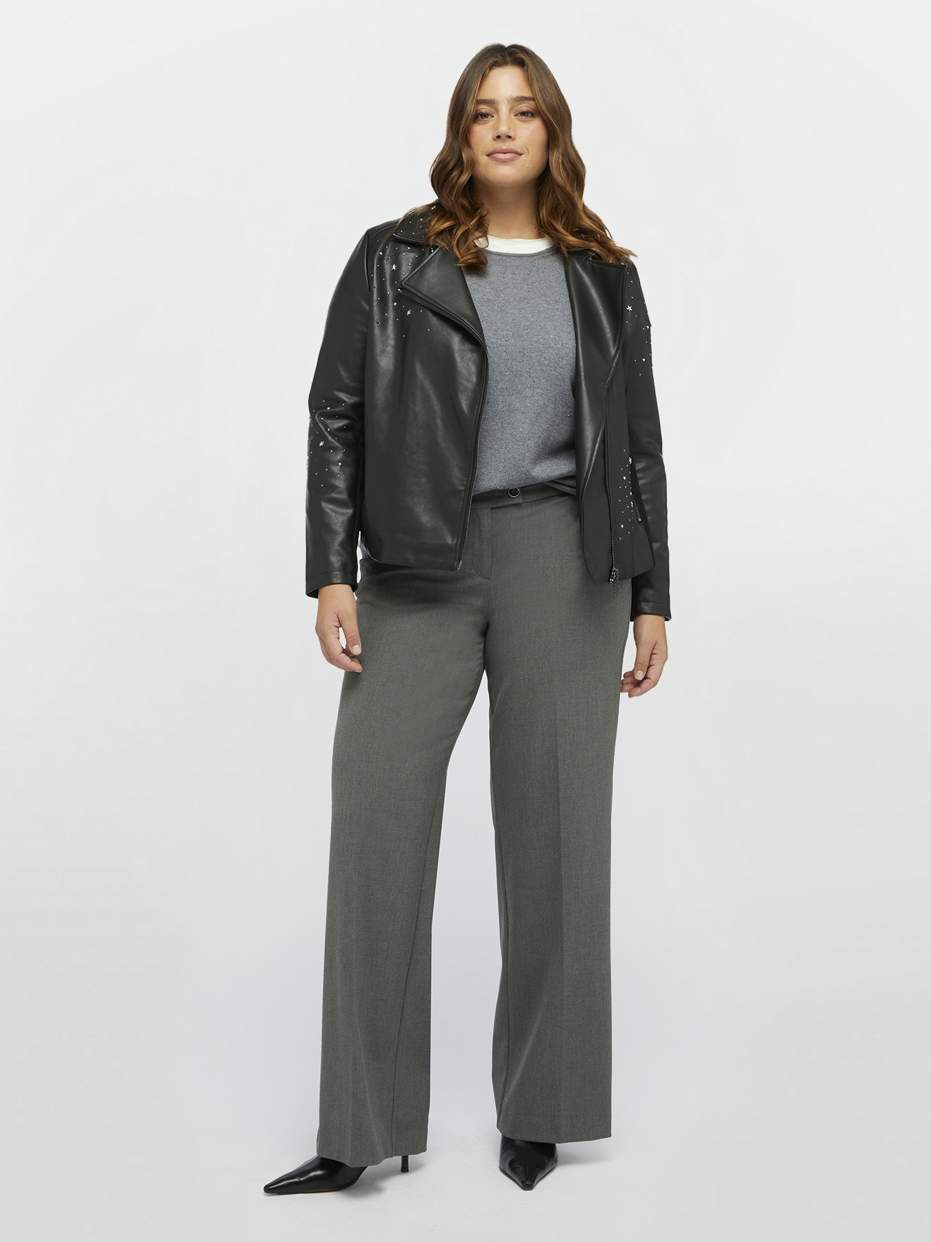 Wide straight trousers image number 1