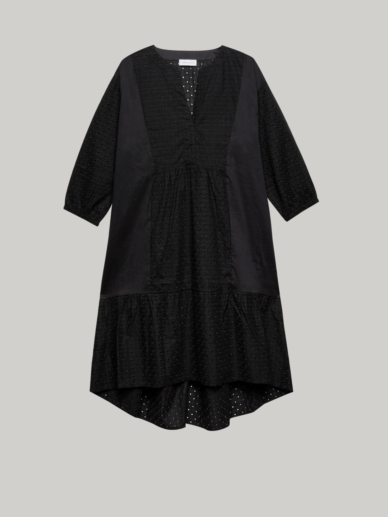 Kleid aus St. Galler-Spitze und Popeline image number 3