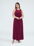 Robe longue en jersey avec d&eacute;collet&eacute; dans le dos image number 2