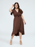 Vesito lungo con scollo a V incrociato image number 0