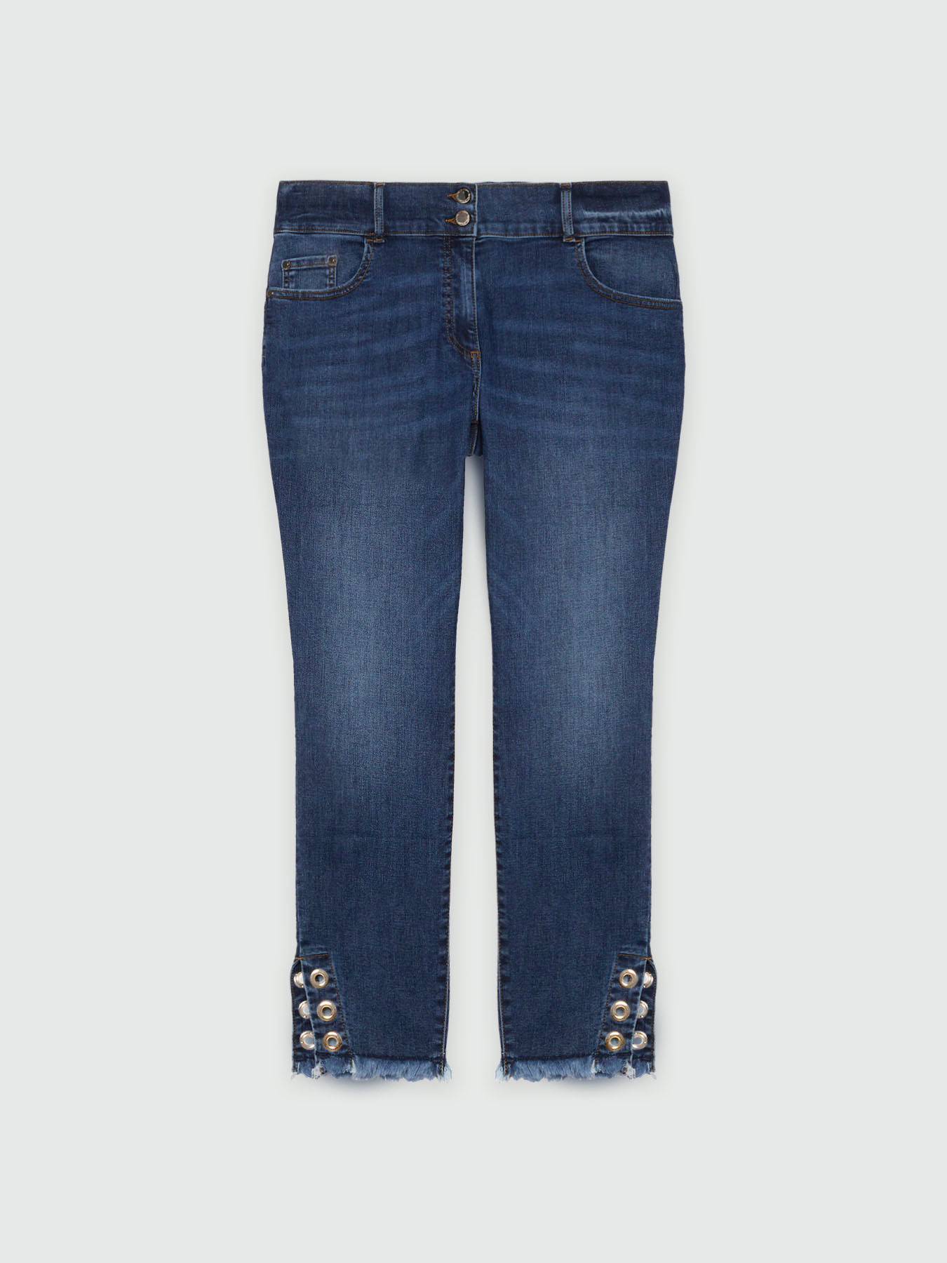 Jeggings con ojales en la parte inferior image number 4