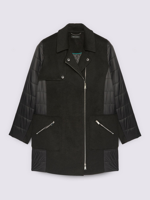 Cappotto con inserti in piumino - vista alternativa | Fiorella Rubino