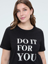 Cotton t-shirt with motivational slogan image number 3