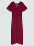 DREAM georgette dress with V-neckline image number 4