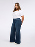 Wide-Leg-Jeans in Blauwaschung image number 6