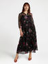 Vestito floreale chemisier lungo image number 1