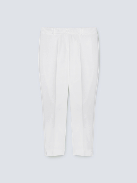 Gerade geschnittene weiße Hose