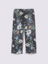 Cropped jeans with floral print image number 5