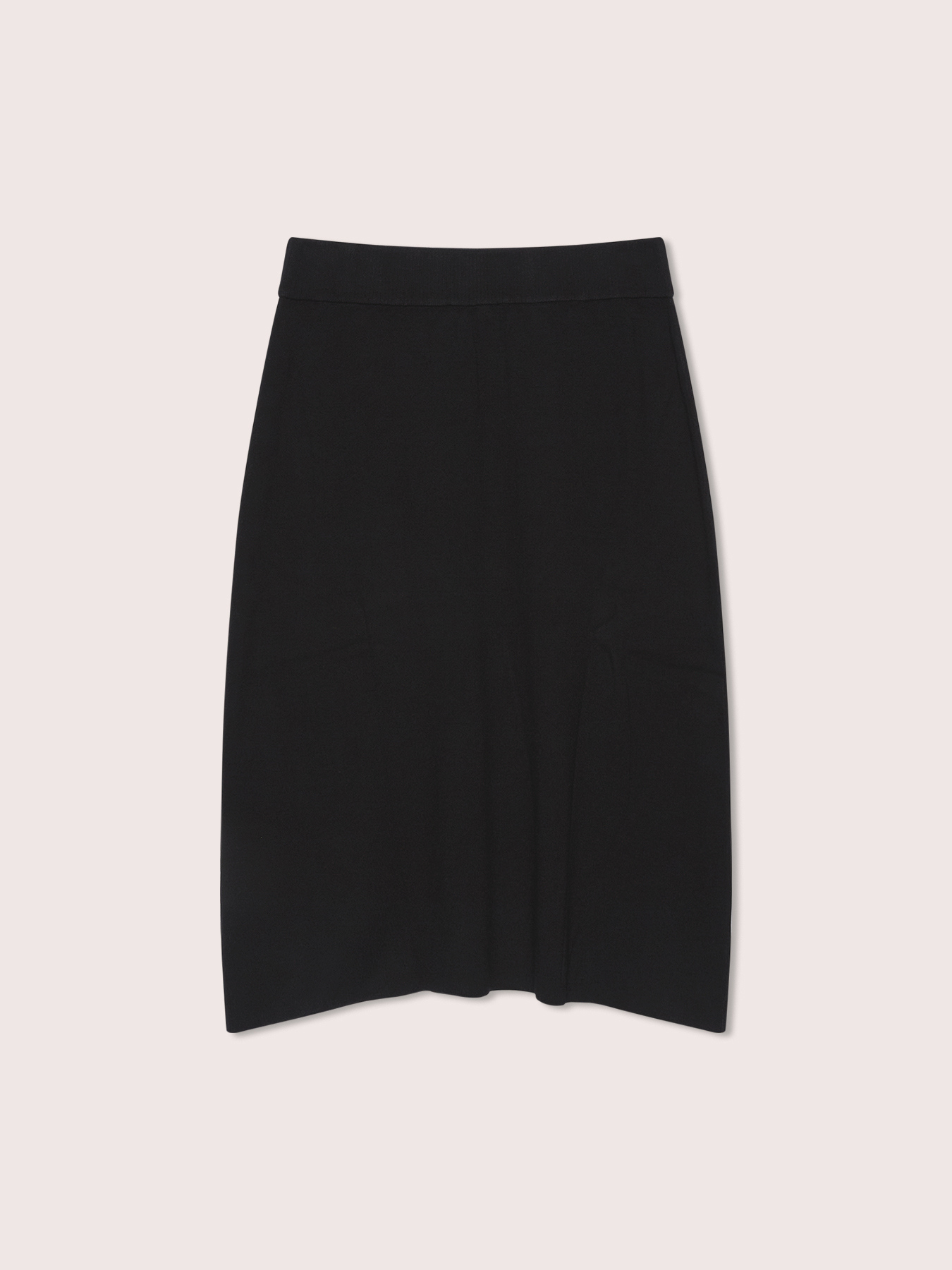 Fine-knit A-line skirt image number 4