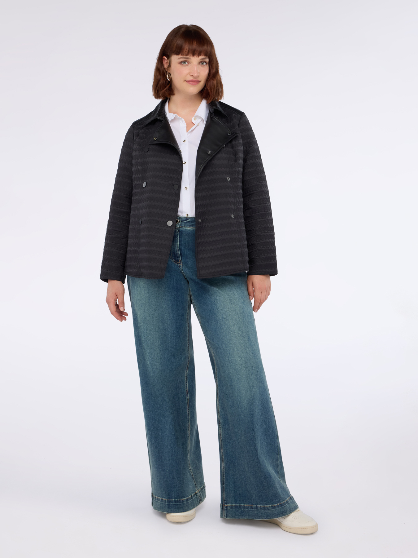 Zweireihige Jacke mit Steppeffekt image number 2