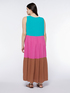 Robe longue color block image number 1