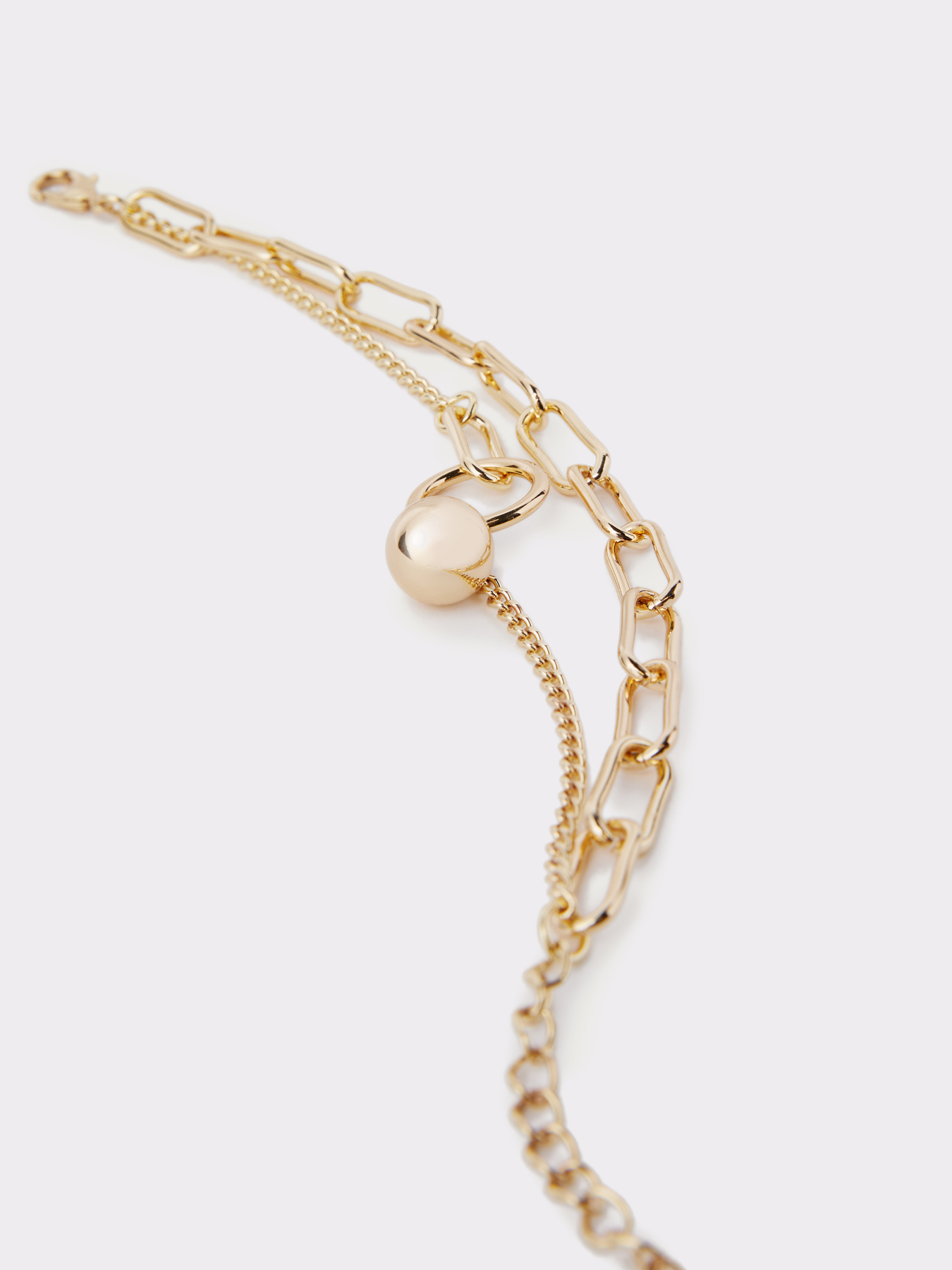 Bracciale con catene e sfera image number 1
