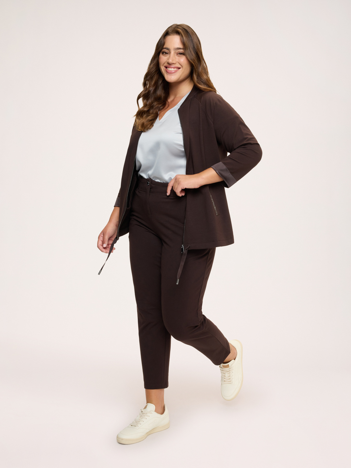 Balloon Pants in cotton fleece image number 2