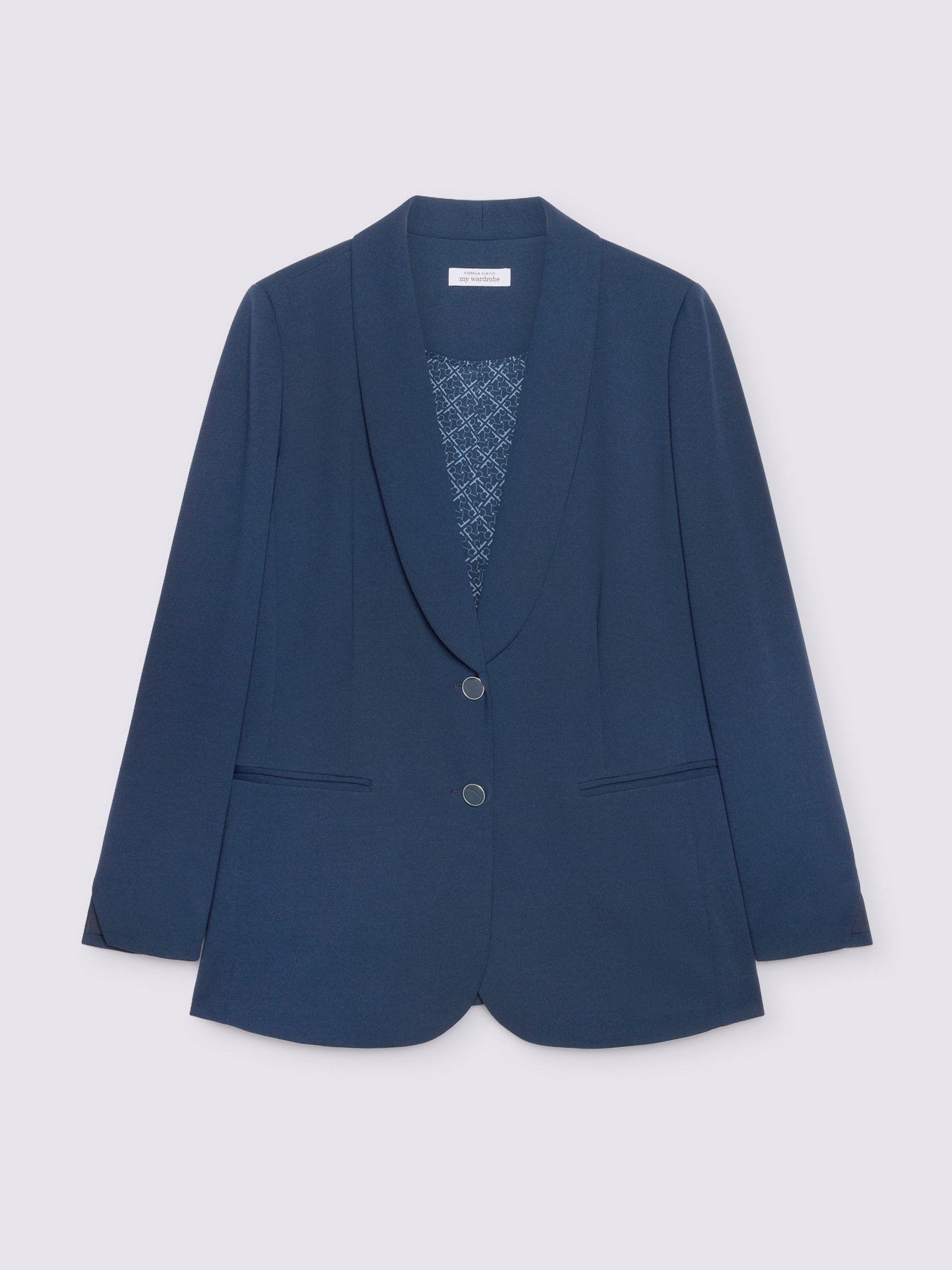 Blazer ajustado en tejido el&aacute;stico image number 5